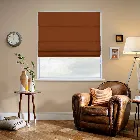 Velvet Cinnamon Orange Roman Blind