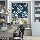 Leaf Indigo Roller Blind