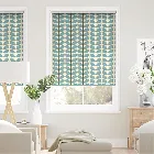Two Colour Stem Powder Blue Roller Blind