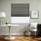 Orient Faux Silk Steel Grey Roman Blind