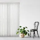 Dalia White 89mm Vertical Blind