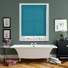 Unicolour Fr Escape Teal Roller Blind