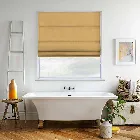 Azurite Chenille Honey Yellow Roman Blind