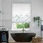 Blowing Grasses Blue Roman Blind