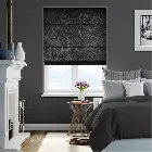 Crushed Velvet Obsidian Roman Blind
