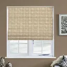 Basket Weave Ivory Roman Blind
