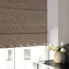 Beverley Taupe Roman Blind - Blackout Lining