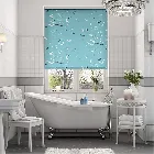 Splash Blackout Flight Powder Blue Roller Blind