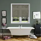 Voile Steel Grey Electric Roller Blind