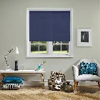 Bermuda Plain Olympian Blue Electric Roller Blind