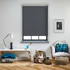 Bella Blackout Midnight Blue Electric Roller Blind