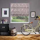 Quill Iris Pink Roman Blind