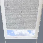 Luxe Solar Iron Pleated Skylight Blind