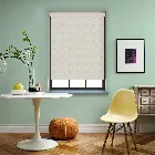 Sahara Pvc Blackout Chiffon Cream Electric Roller Blind