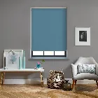 Oslo Blackout Smoke Blue Electric Roller Blind