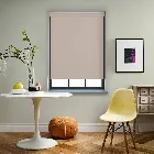 Bella Blackout Ivory Off-white Electric Roller Blind