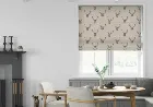 Stags Charcoal - Roman Blind