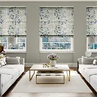 Renaissance Faux Silk Blueberry Roman Blind