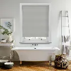 Suede Blackout Steel Grey Electric Roller Blind