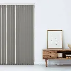 Bella Blackout Tropez Grey 89mm Vertical Blind