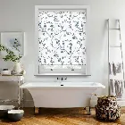 Cherry Blossom Blackout Kimono Blue Roller Blind