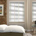 Pure White & Oyster Wooden Blind With Tapes - 35mm Slat