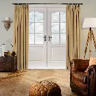 Azurite Chenille Honey Yellow Curtain