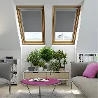 Elements Cadet Grey Blackout Blind For Velux Windows