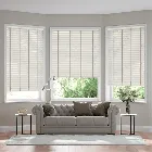 Vermont Snowdrop & Glacier Wooden Blind - 50mm Slat