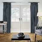 Faux Suede Denim Curtain