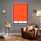 Splash Bright Orange Electric Roller Blind