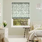 Scandi Ferns Vintage Linen Mint Roman Blind