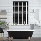 Metropolitan Midnight & Snow Wooden Blind - 50mm Slat