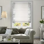 Faux Silk Crush Pearl Roman Blind