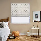 Menara Palm Embroidered Olive Roman Blind