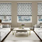 Lattice Silver Roman Blind
