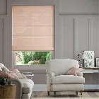 Lumiere Unlined Bijou Linen Vintage Pink Roman Blind