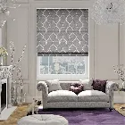 Delphin Pewter Roman Blind