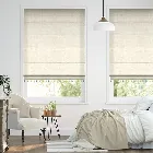 Loretta Oyster & Spring Trimmed Roman Blind