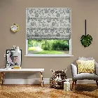 Parchment Feather Roman Blind