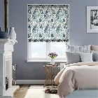 Scandi Ferns Linen Winter Roman Blind