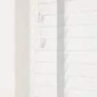 Fauxwood Grained True White With Lunar Tapes Blind