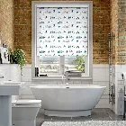 Splash Blackout Beach Hut Teal Roller Blind