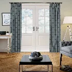 Dragonfly Mineral Blue Curtain
