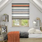 Calcutta Stripe Olive Roman Blind