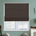 Faux Suede Charcoal Roman Blind