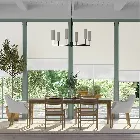 Double Roller Linen White Blind