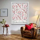Cherry Blossom Blackout Geisha Red Roller Blind
