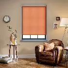 Splash Tango Orange Electric Roller Blind