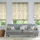 Eglomise Truffle Roman Blind